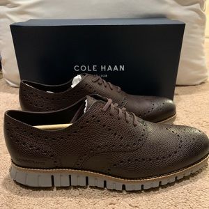 Cole Haan Zerogrand Wingtip Oxford. Brogue Leather